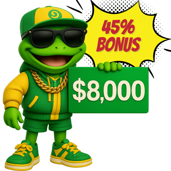Buy $MRFROGO for ,000 (You recieve 11,600,000 $MRFROGO)